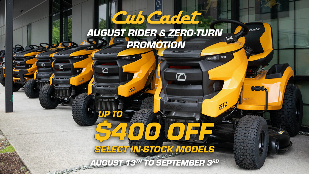 Cub Cadet August Rider & Zero-Turn Mower Promotion: Save on Select In-Stock Models