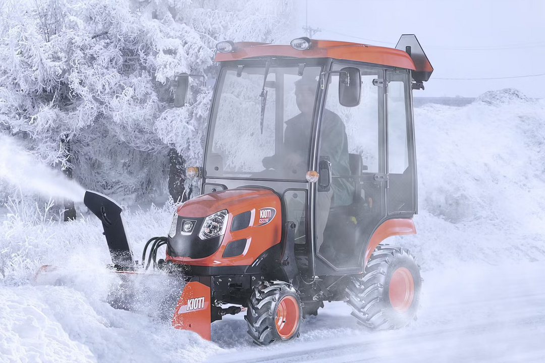 KIOTI Snow Plow & Snow Pusher Compact Construction