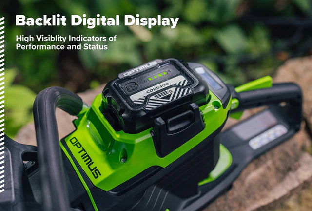 OPTIMUS 82V 3.6kw 18" Chainsaw Kit with CORE400 Battery & DP Charger | OCS600-C4DP-18