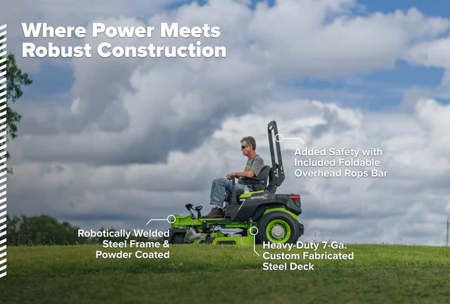 OptimusZ Series 9 60" (Rear Discharge) Ride-on ZTR - 24 kWh | OZ960R