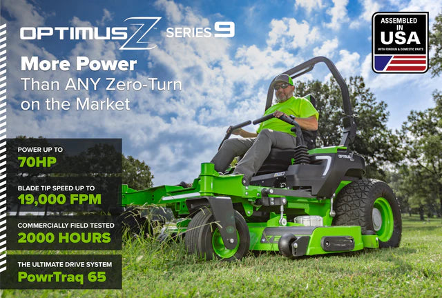 OptimusZ Series 9 72" (Rear Discharge) Ride-on ZTR - 36 kWh | OZ972R