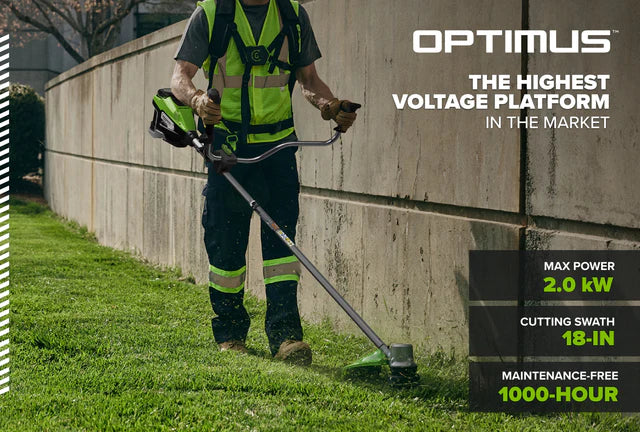 Optimus 82V 2.0 kW Bike Handle String Trimmer | TB201