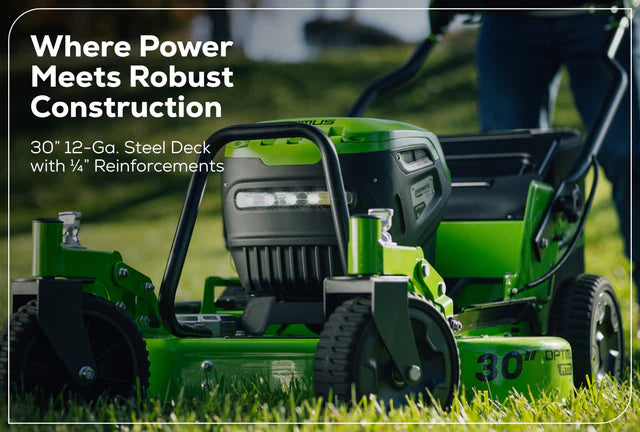 Optimus 82V 30" All-Terrain Mower with (3) CORE530 Batteries and DP Charger| ATM30C-C5DP