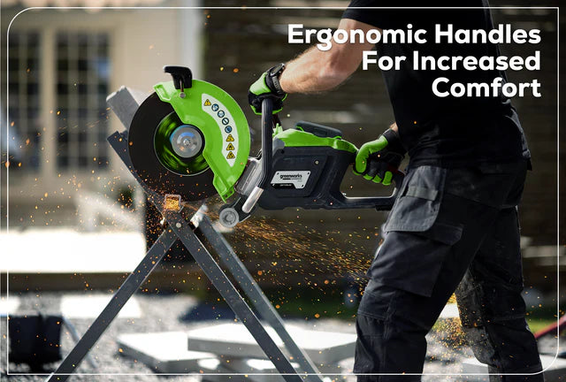 Optimus 82V 14” Power Cutter With (1) 7.2 Ah Battery and Dual Port Charger | PC141-C5DP