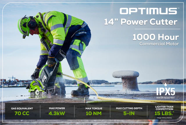 Optimus 82V 14” Power Cutter | PC141
