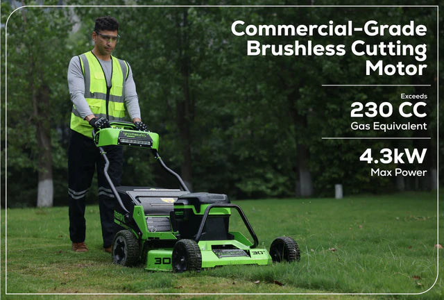 Optimus 82V 30" All-Terrain Mower with (3) CORE530 Batteries and DP Charger | ATM30-C5DP