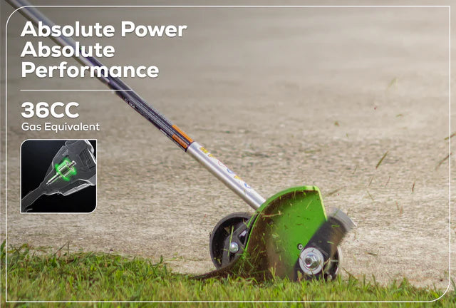 Optimus 82V Straight Shaft Edger with CORE400 Batteries and Dual Port Charger | ES161-C4DP