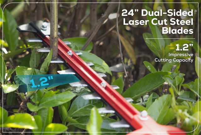 Optimus 82V 24" Hedge Trimmer with Core300 Battery and Dual-Port Charger | HT241-C3DP
