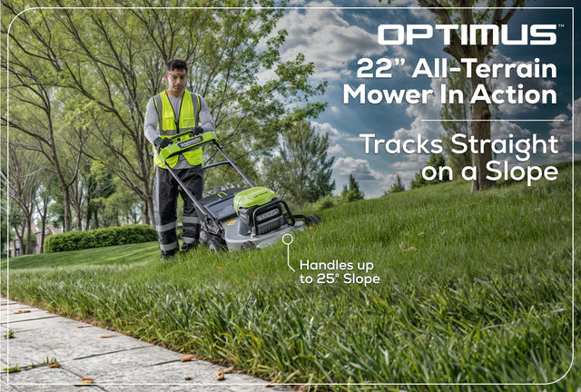 Optimus ATM 22" Mower with (2) CORE530 batteries, DP Charger | ATM22A-C5DP