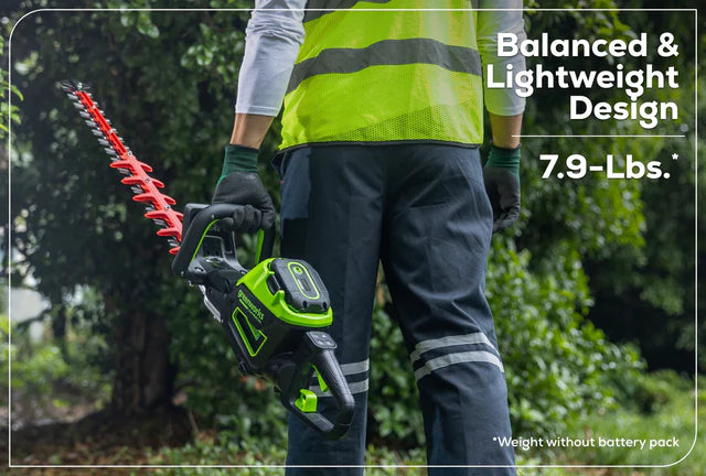 Optimus 82V 24" Hedge Trimmer with Core300 Battery and Dual-Port Charger | HT241-C3DP