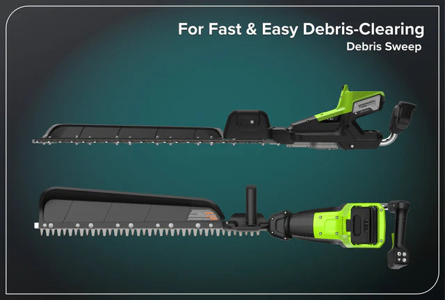 Optimus 82V 30" Single Sided Hedge Trimmer with (1) Core300 and Dual Port Charger | HT301S-C3DP