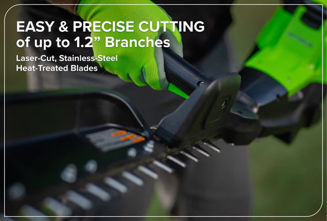 Optimus 82V 30" Single Sided Hedge Trimmer with (1) Core300 and Dual Port Charger | HT301S-C3DP