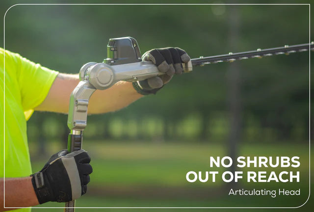 Optimus 82V Articulating Mid Pole Hedge Trimmer with (1) Core300 and Dual Port Charger | PH482AC
