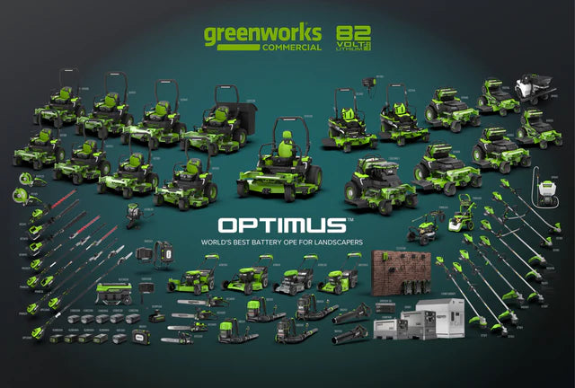 Optimus 82v 36N BP Blower with (2) 8Ah Batteries and Dual Port Charger | BB361-82DP