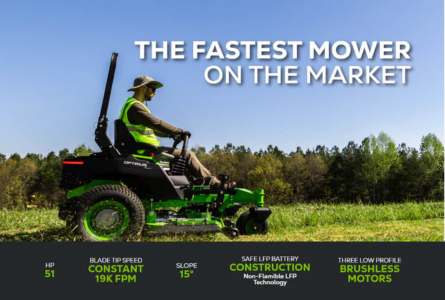 OptimusZ 48" 18kWh Ride-On Zero Turn Mower | CZ48R18X