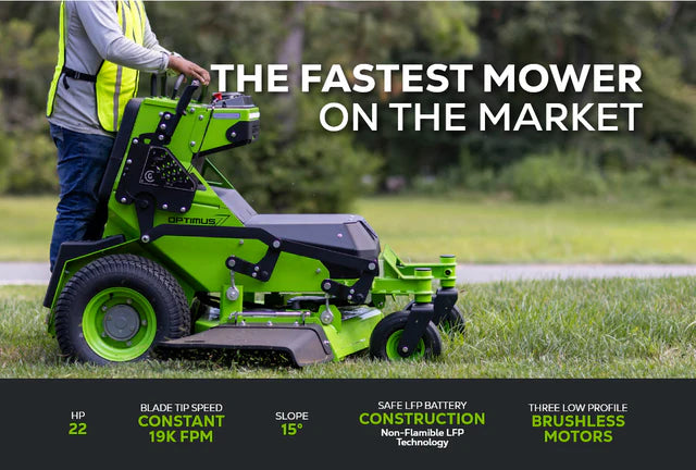 OptimusZ 32" 8kWh Stand-On Zero Turn Mower | CZ32S8X