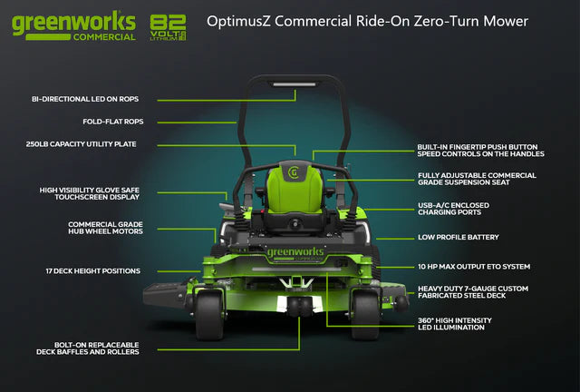 OptimusZ 60” 18kWh Ride-On Zero-Turn Mower | CZ60R18X