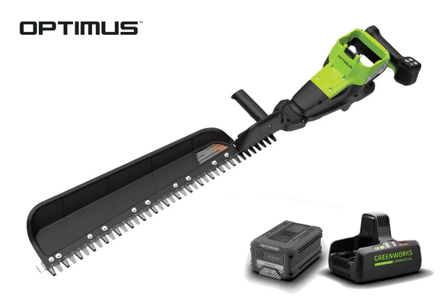 Optimus 82V 30" Single Sided Hedge Trimmer with (1) Core300 and Dual Port Charger | HT301S-C3DP