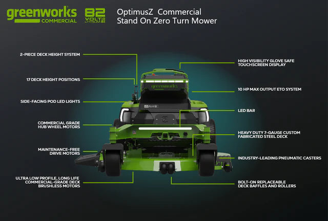 OptimusZ 60” 24kWh Stand-On Zero-Turn Mower | CZ60S24X